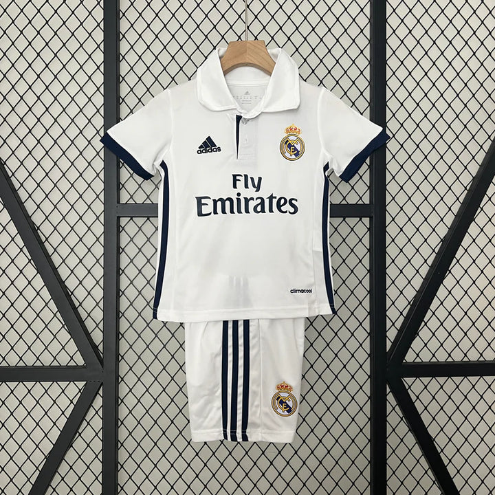 Kids Real Madrid 2016-17 Home Retro