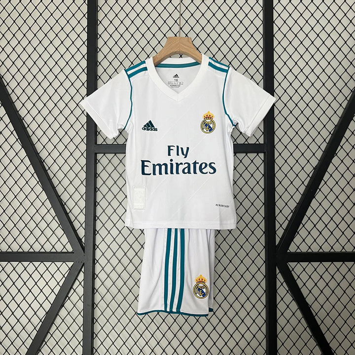 Kids Real Madrid 2017-18 Home Retro