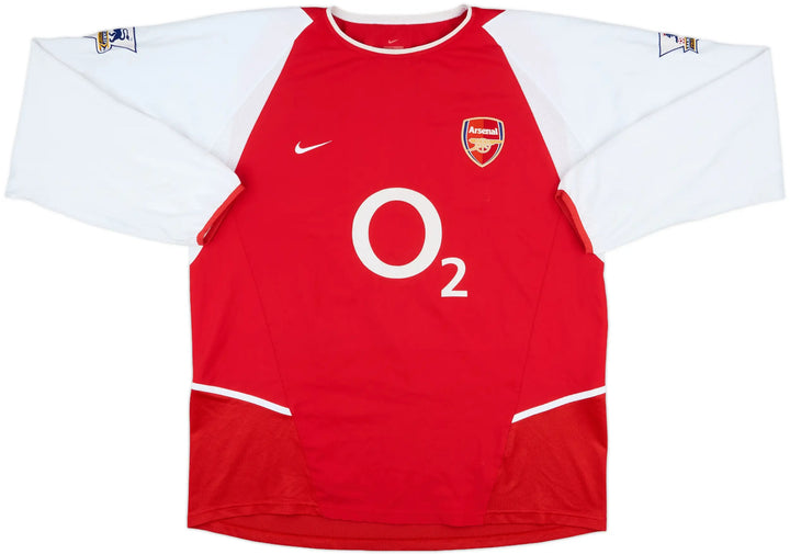 2002-04 Arsenal Home Shirt Long Sleeve