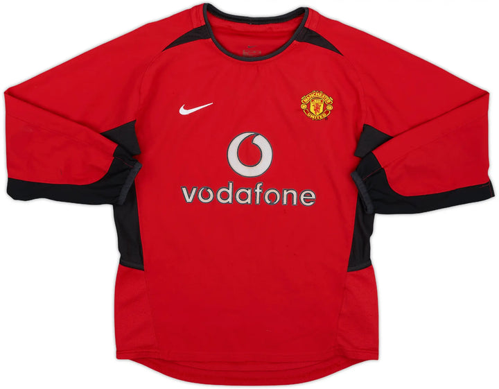 2002-04 Manchester United Home Long Sleeve