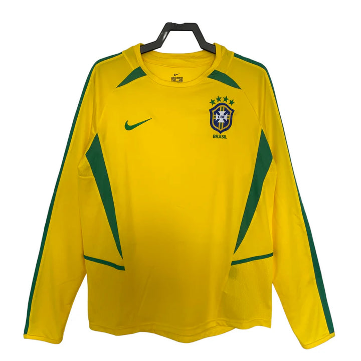2002 Brazil Home Shirt Long Sleeve