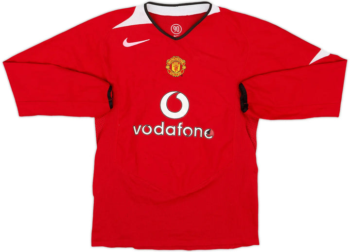 2004-06 Manchester United Home Long Sleeve