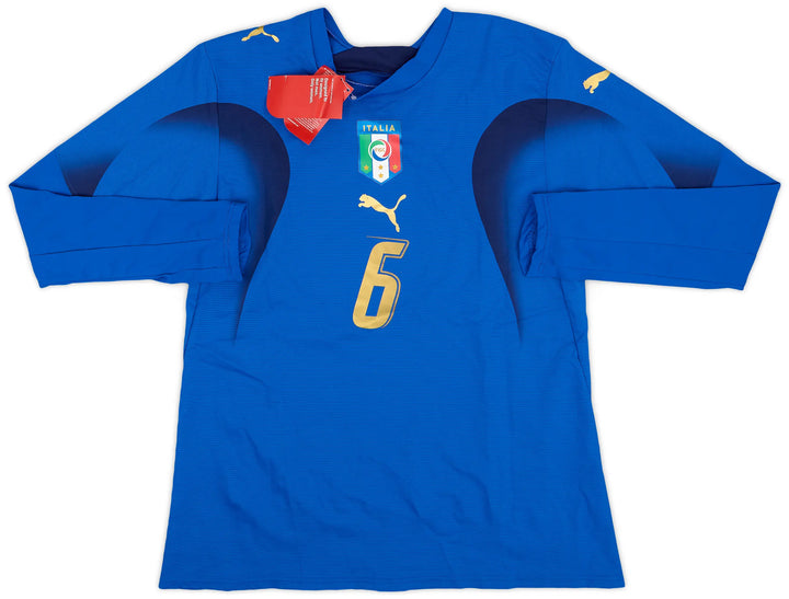 2006 Italy Player Issue Home Shirt Long Sleeve