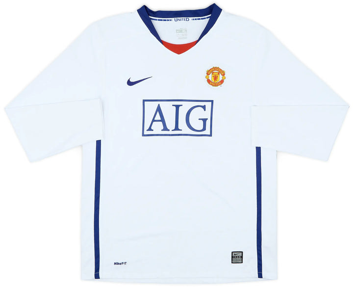 2008-10 Manchester United Away Shirt Long Sleeve
