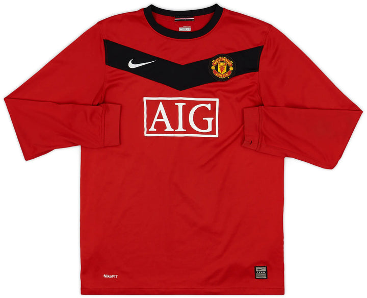 2009-10 Manchester United Home Shirt Long Sleeve