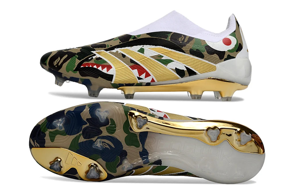 BAPE x Adidas Predator Elite - FG Cleats Laceless