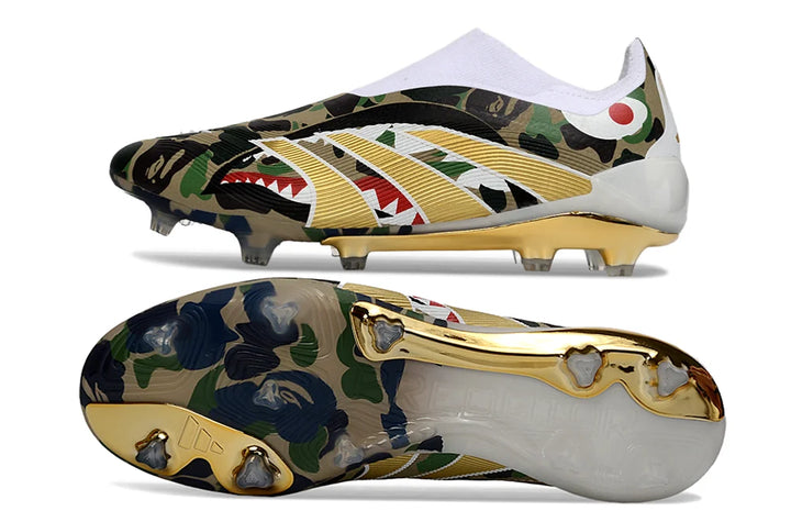 BAPE x Adidas Predator Elite - FG Cleats Laceless