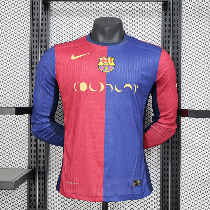FC Barcelona 2024-25 Home Long Sleeve Coldplay Special