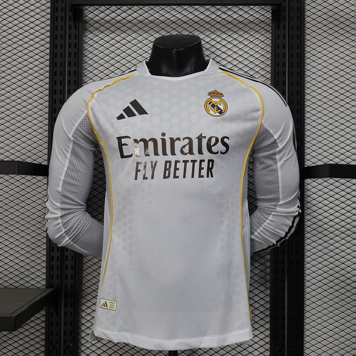 Real Madrid 2025-26 Home Long Sleeve